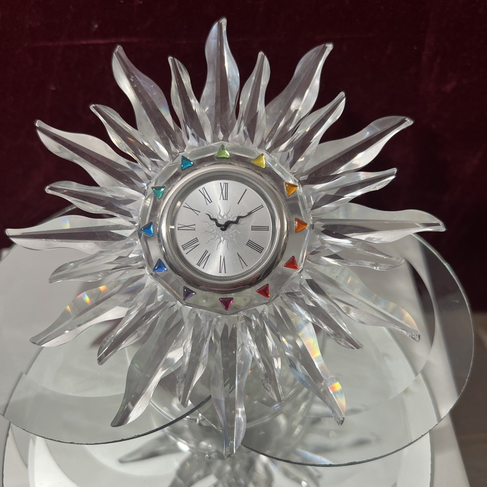 Swarovski Solaris Table Clock –‎ Crystal Clocks Collection